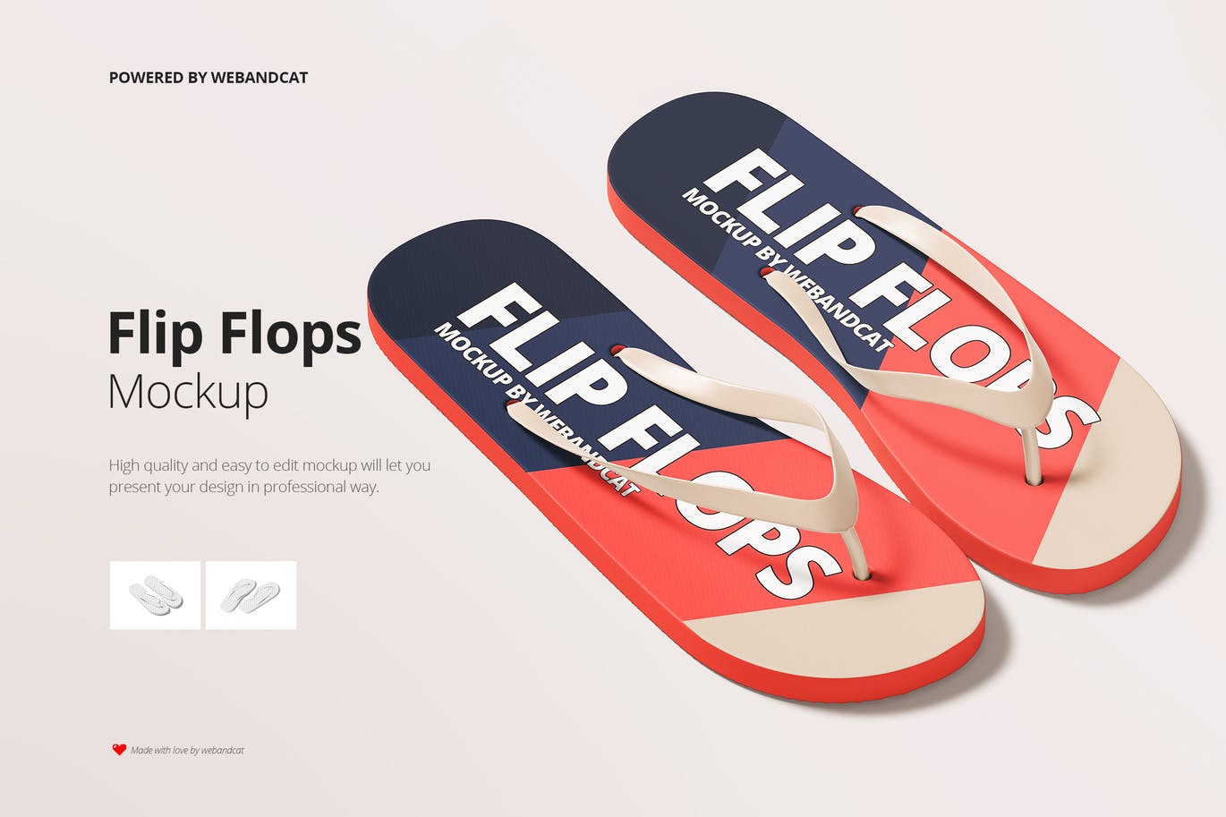 30+ Classy Flip Flops / Sandals PSD Mockup Templates