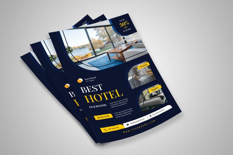 20+ Impressive Hotel Flyer Templates Ready to Print - Decolore