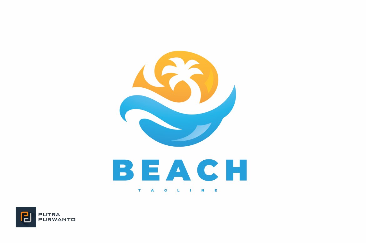 30+ Creative Palm Tree Logo Templates - Decolore