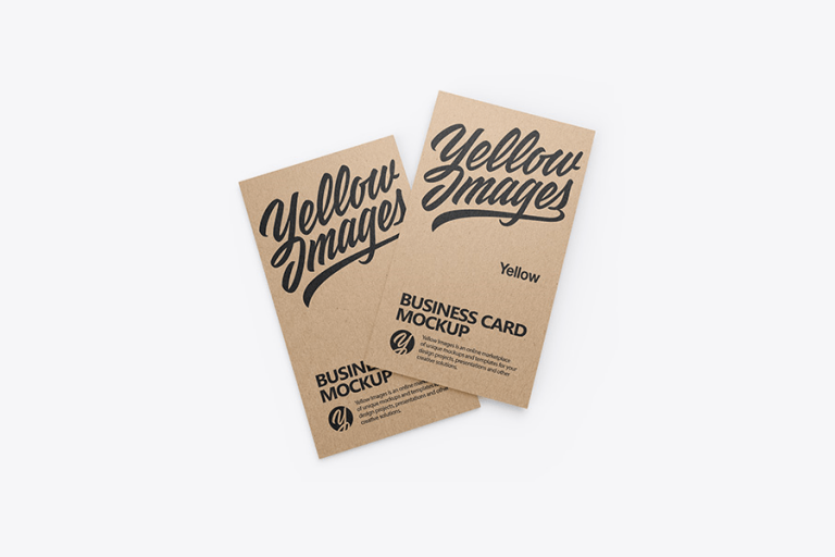 20+ Kraft Paper Business Card Mockups - Decolore