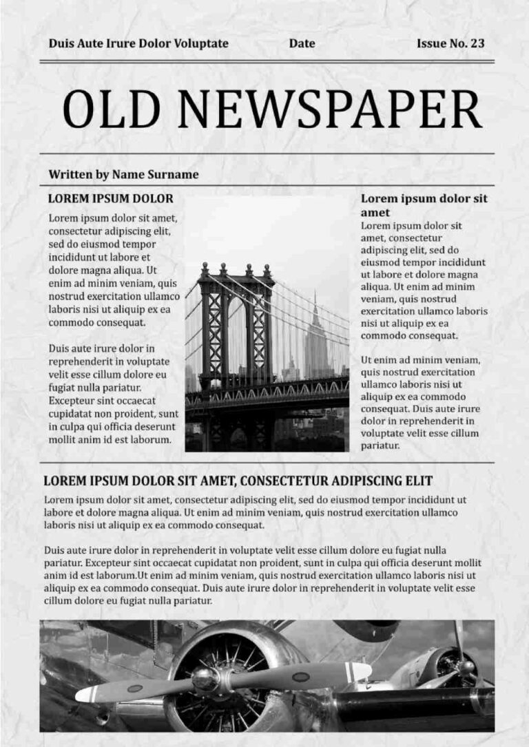 26+ Free Newspaper Templates for Google Docs