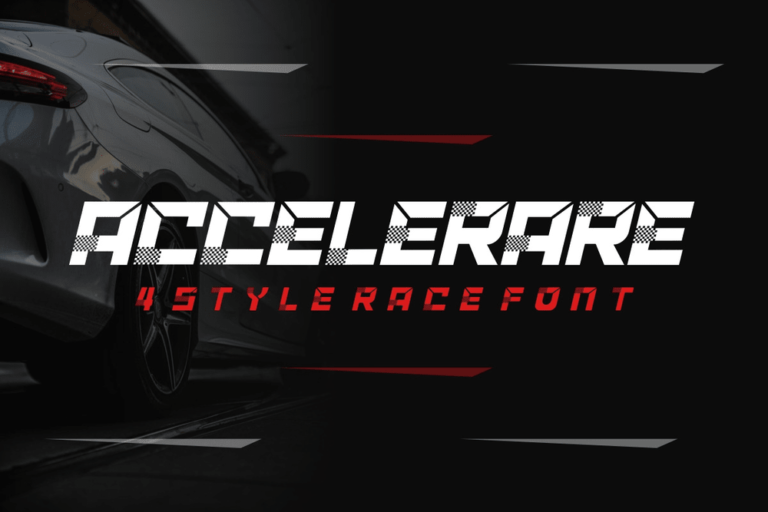 30+ Insane Racing Fonts for Speedy Designs - Decolore