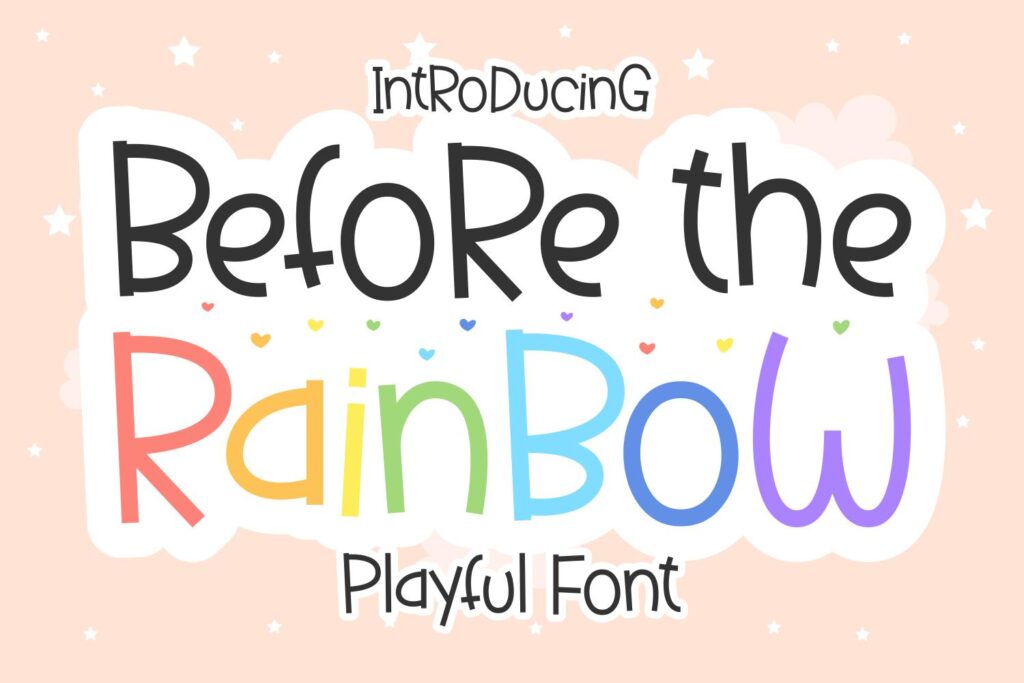 20+ Rainbow Fonts For Colorful And Impressive Designs - Decolore