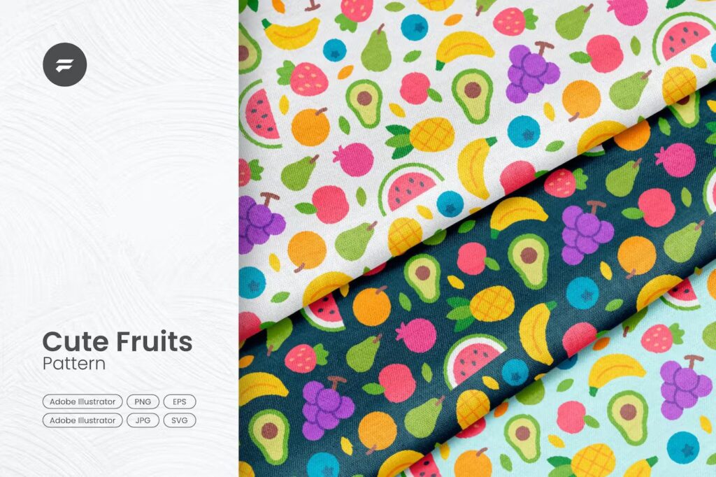 30+ Pretty Fruit Patterns for Delicate Design - Decolore